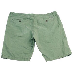 Seven7 Mens Sz 38 Green 100% Cotton Chino Bermuda Shorts Tailored Fit Classic